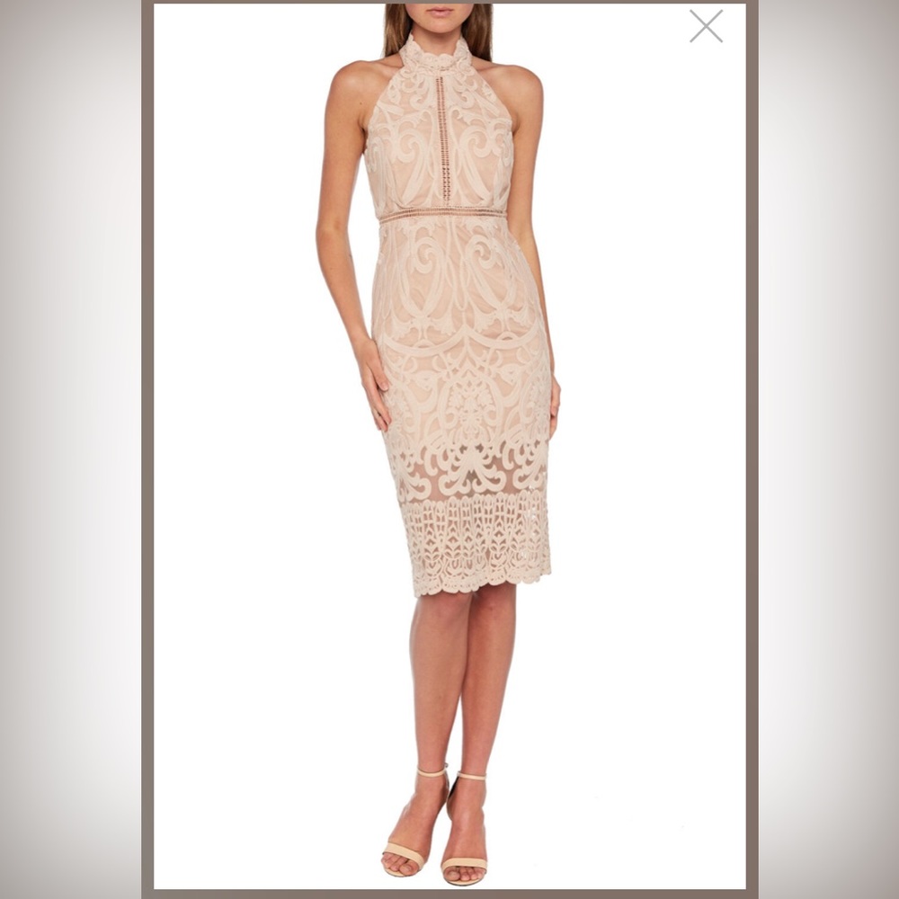 Bardot Hanna Lace Midi Dress